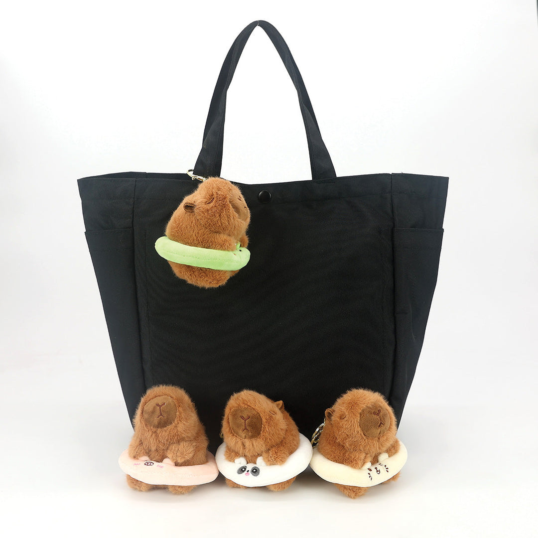 4 pcs Capybara in Tube Bag Charm/ Key Charm in Polyester