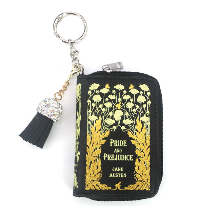 PRIDE AND PREJUDICE BOOK BAG CHARM COIN PURSE IN VINYL
