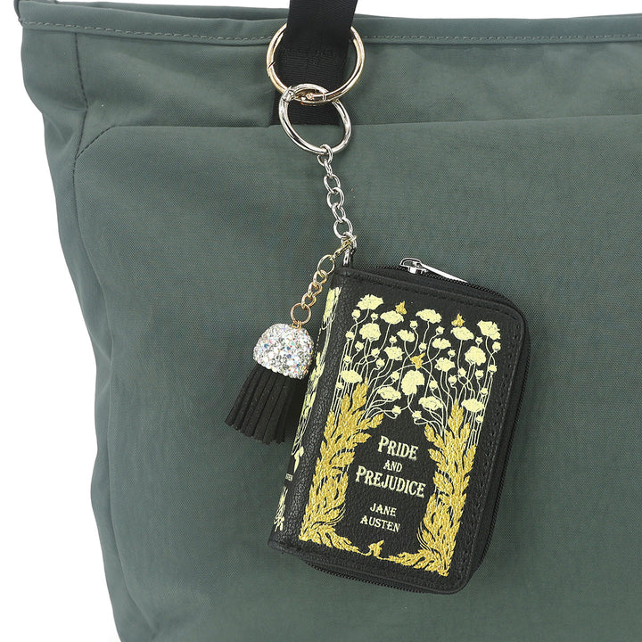 PRIDE AND PREJUDICE BOOK BAG CHARM COIN PURSE IN VINYL