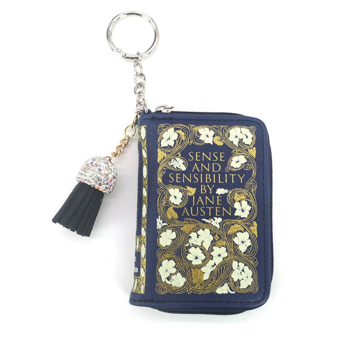 SENSE AND SENSIBILITY BOOK BAG CHARM COIN PURSE IN VINYL