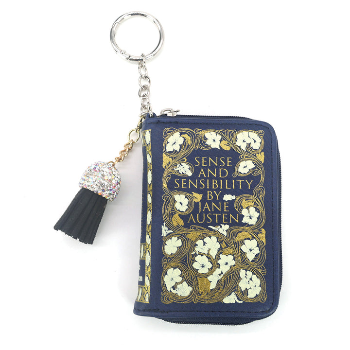 SENSE AND SENSIBILITY BOOK BAG CHARM COIN PURSE IN VINYL