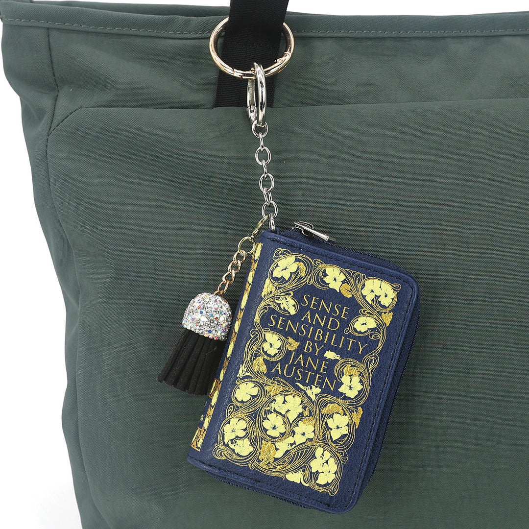 SENSE AND SENSIBILITY BOOK BAG CHARM COIN PURSE IN VINYL