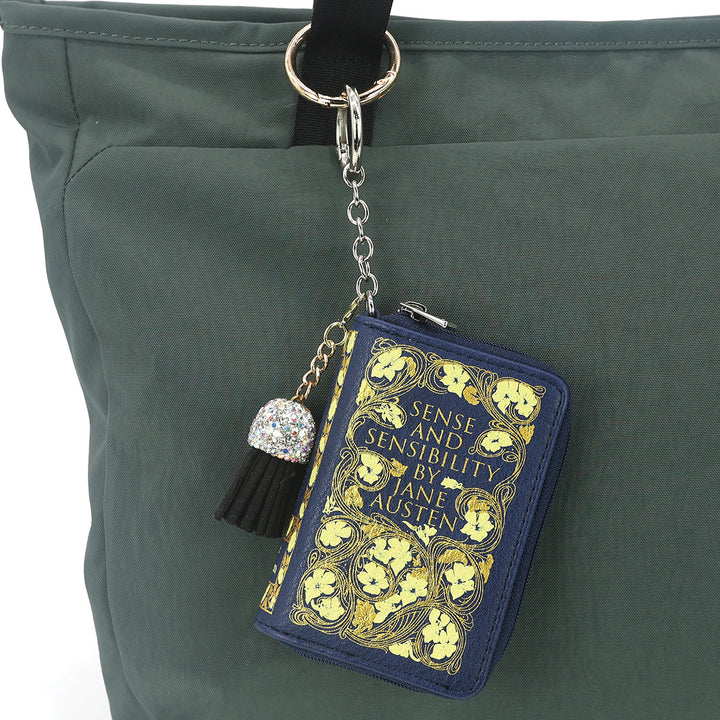 SENSE AND SENSIBILITY BOOK BAG CHARM COIN PURSE IN VINYL