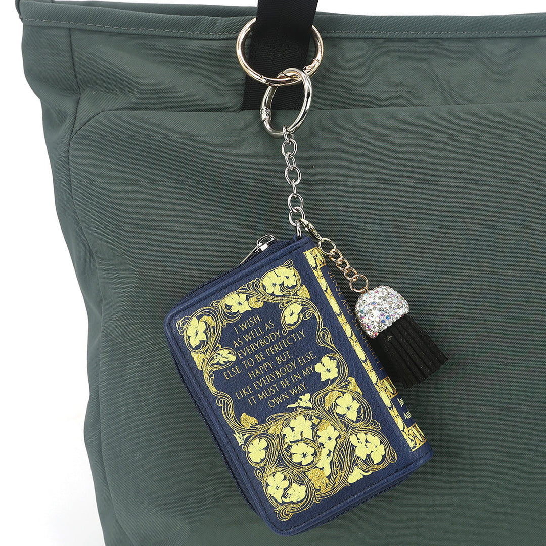 SENSE AND SENSIBILITY BOOK BAG CHARM COIN PURSE IN VINYL