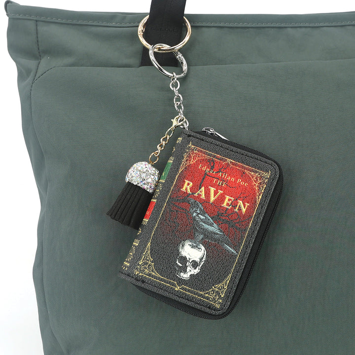 RAVEN BOOK BAG CHARM COIN PURSE IN VINYL