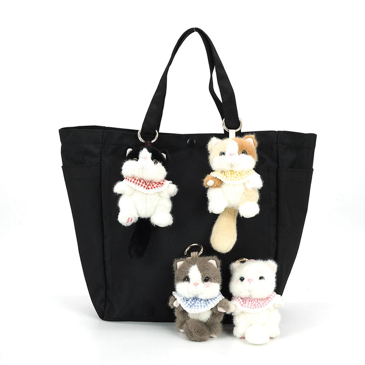 4 PCS CUTSIE CAT PLUSH KEY CHARM IN POLYESTER
