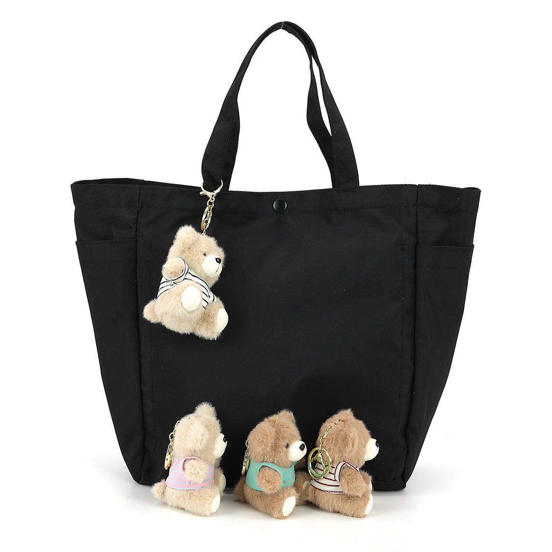 4 PCS CUTSIE BEAR PLUSH KEY CHARM IN POLYESTER