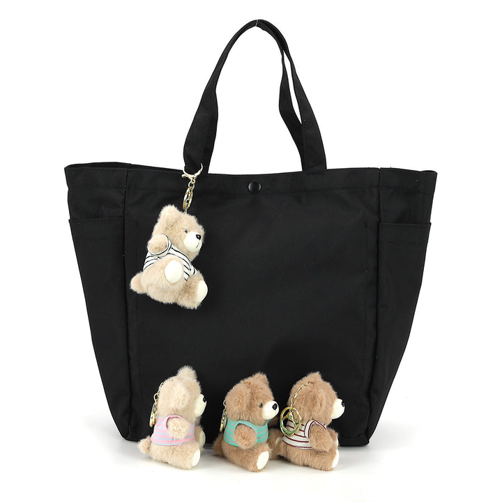 4 PCS CUTSIE BEAR PLUSH KEY CHARM IN POLYESTER
