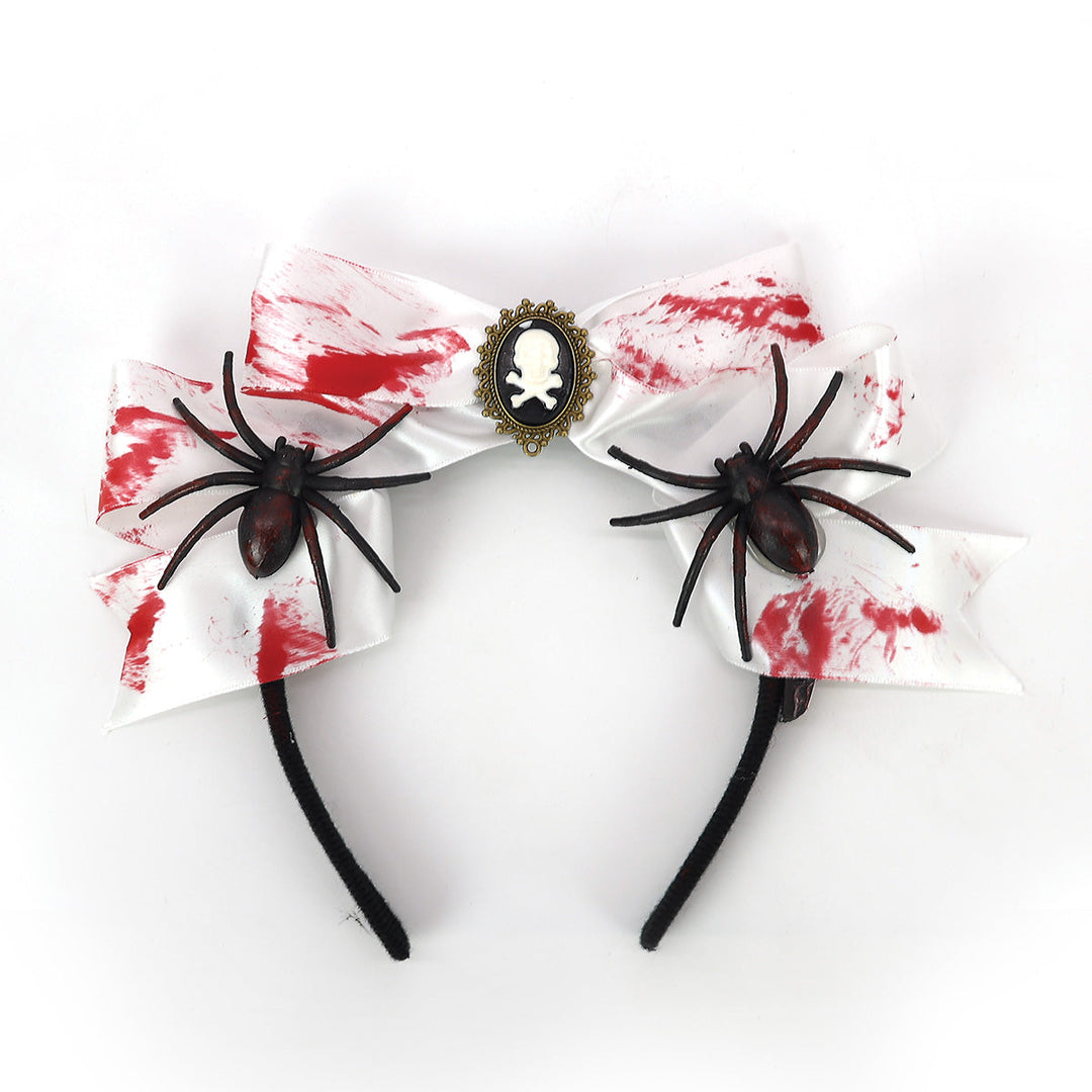 6 pcs of Halloween Spider Bow Headband