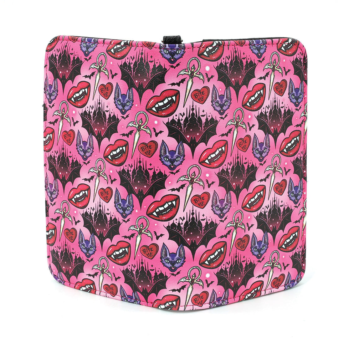Vampire Smile & Bat Wallet in Vinyl