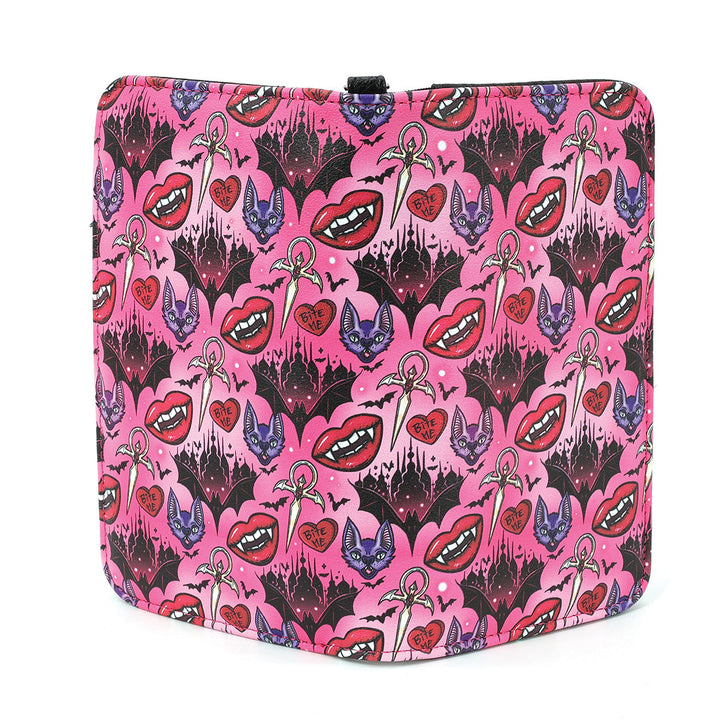 Vampire Smile & Bat Wallet in Vinyl