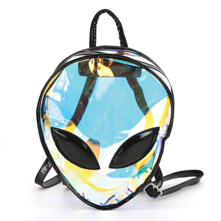 IRIDESCENT ALIEN HEAD BACKPACK