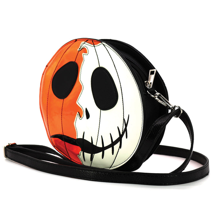 Duo Face Jack-O-Lantern Crossbody Bag