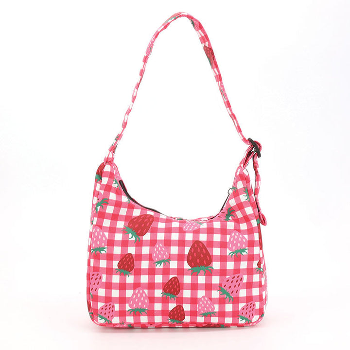 Strawberry Gingham Shoulder Bag