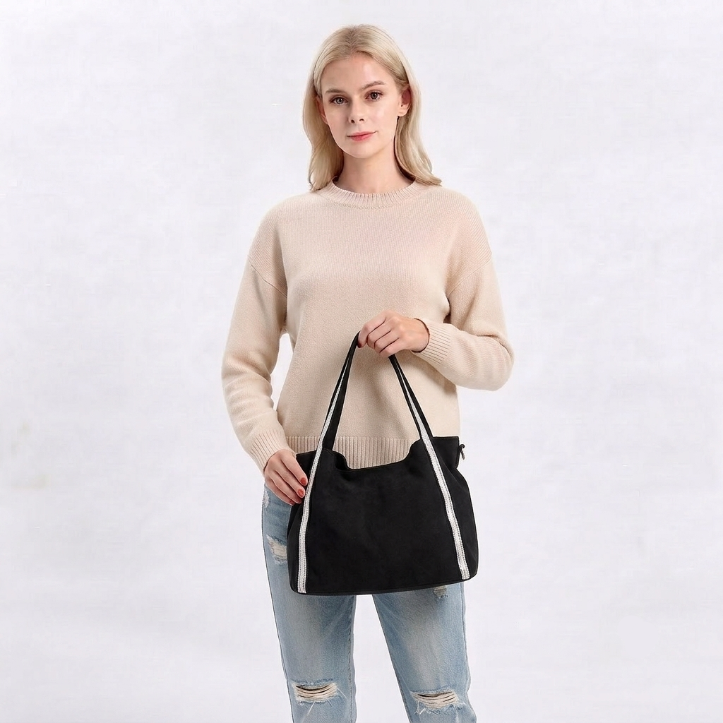 SPARKLY CANVAS TOTE BAG