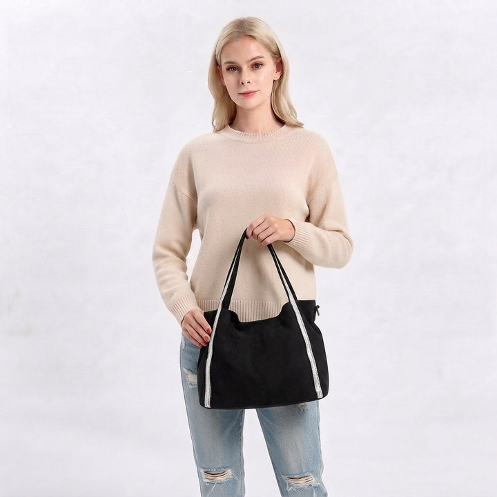 SPARKLY CANVAS TOTE BAG