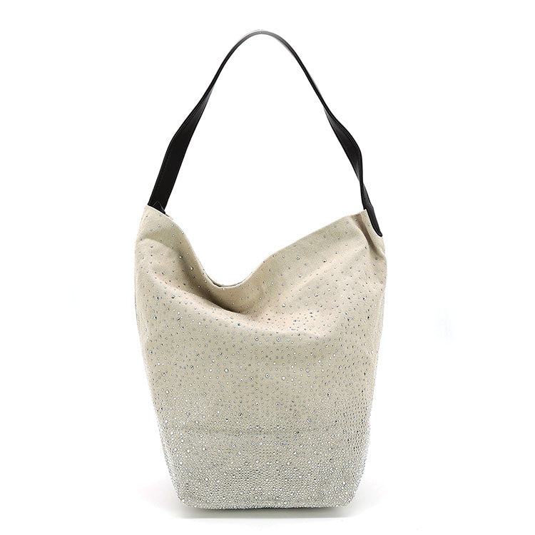 SPARKLY HOBO BAG IN CANVAS