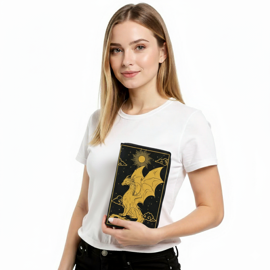 THE BOOK OF DRAGON BOOK CLUTCH BAG IN VINYL