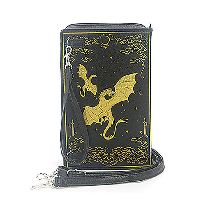 ROMANTASY DRAGON BOOK CLUTCH BAG