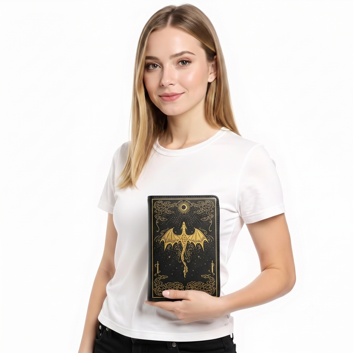 ROMANTASY DRAGON BOOK CLUTCH BAG