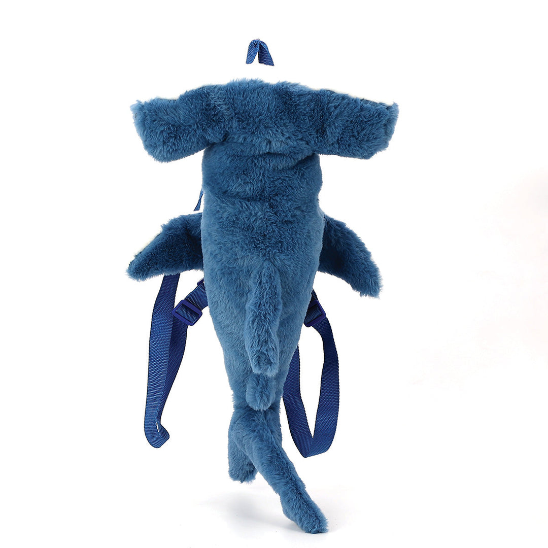 Hammerhead Shark Plushy Backpack in Polyester Material
