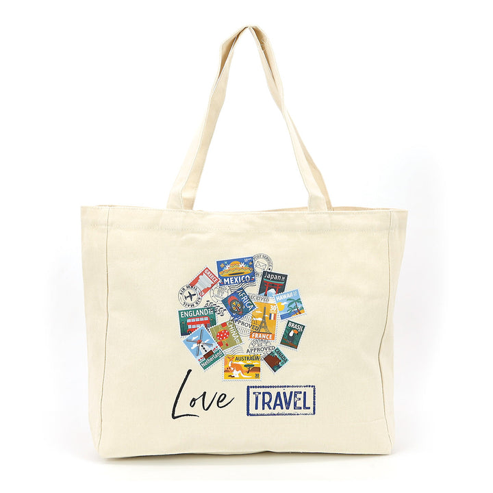 Love Travel Tote Bag in Canvas