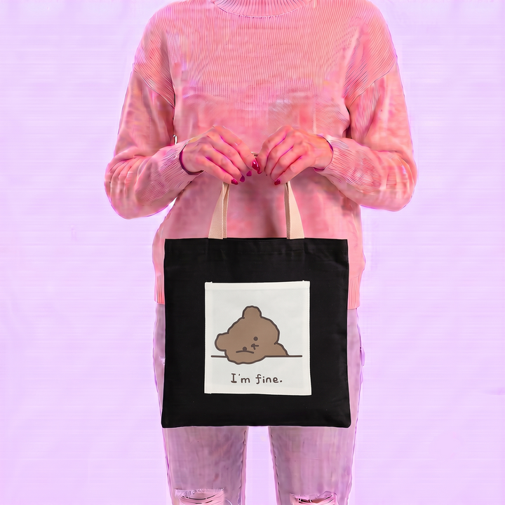 "I'm Fine" Canvas Tote Bag