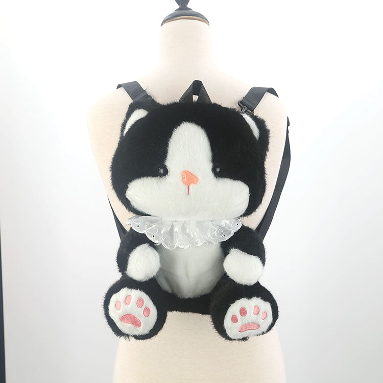 Cute tuxedo cat backpack
