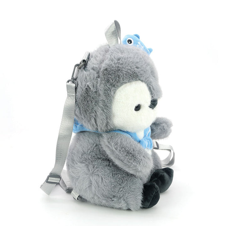 Furry Penguin Backpack in Polyester