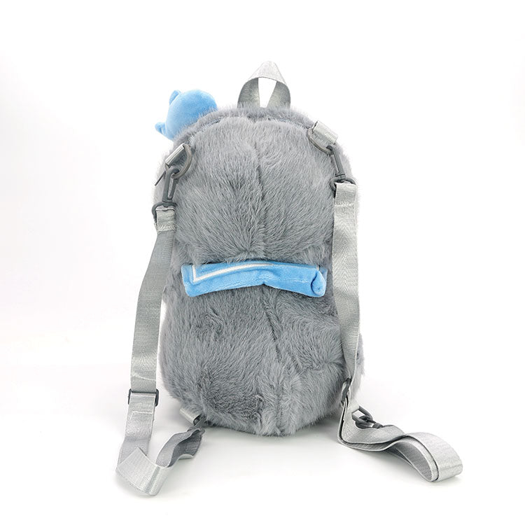 Furry Penguin Backpack in Polyester
