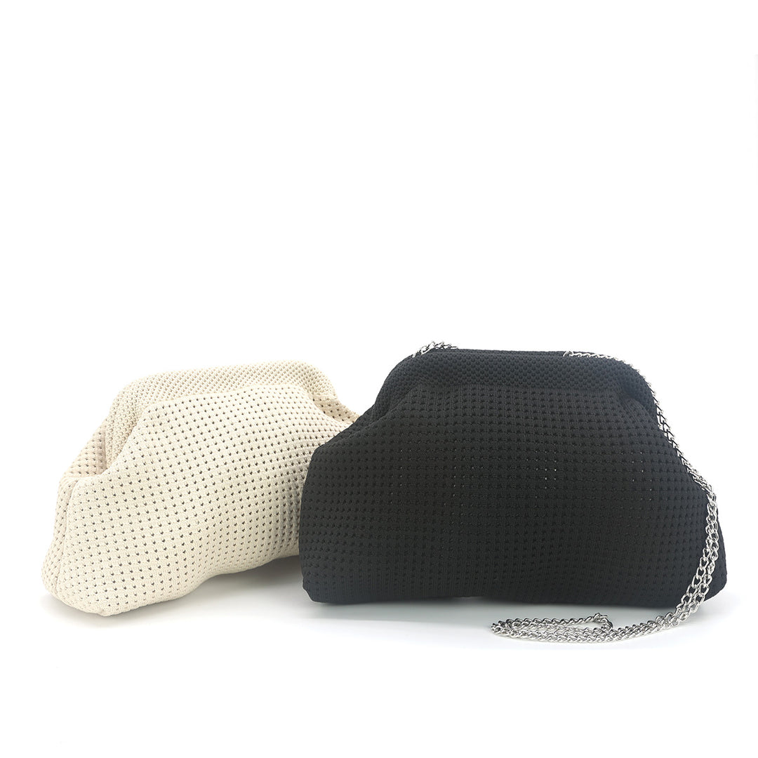 Black & White Mesh Purse Set