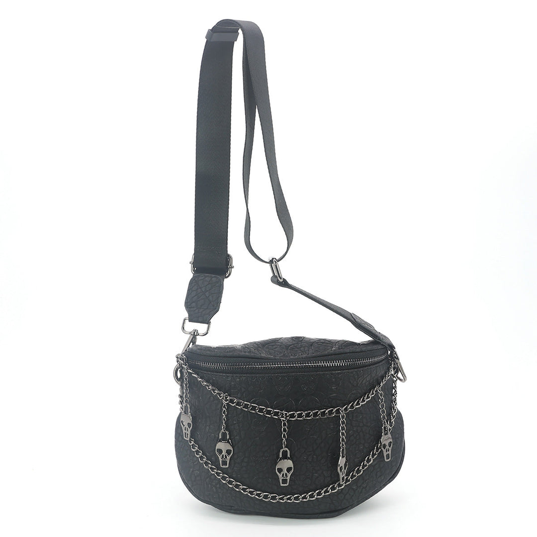 Skull Chain Shoulder Bag