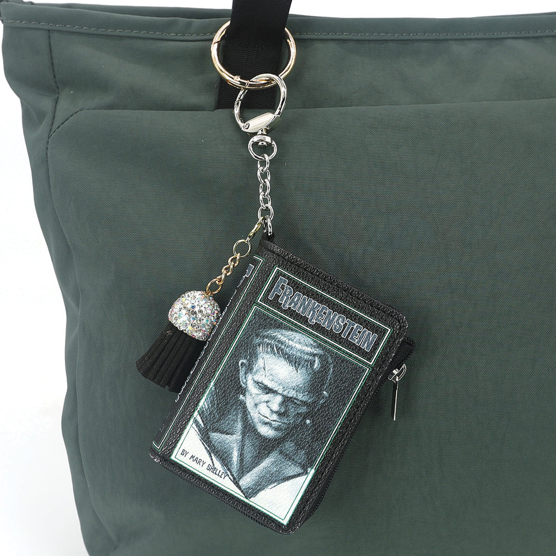 FRANKENSTEIN BOOK BAG CHARM/COIN PURSE IN VINYL