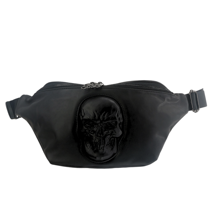 PROTRUDED SKULL BELT BAG IN VINYL