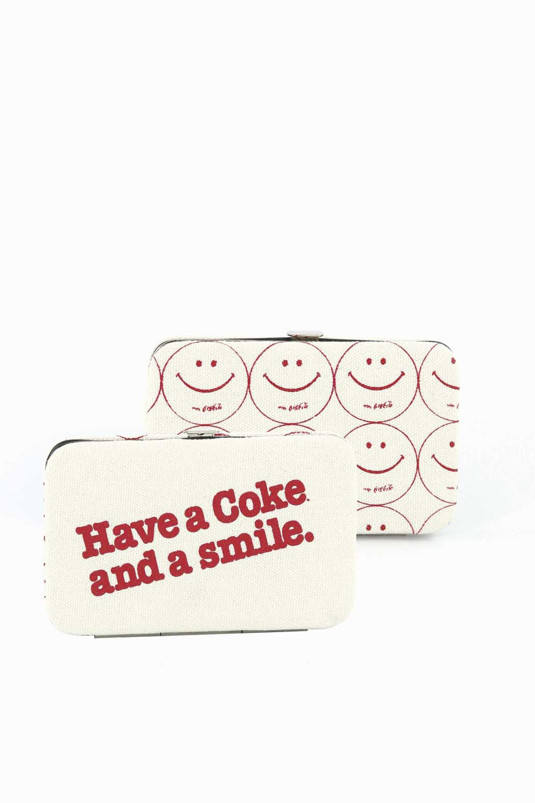 COCA-COLA SMILEY FACE FLAT WALLET