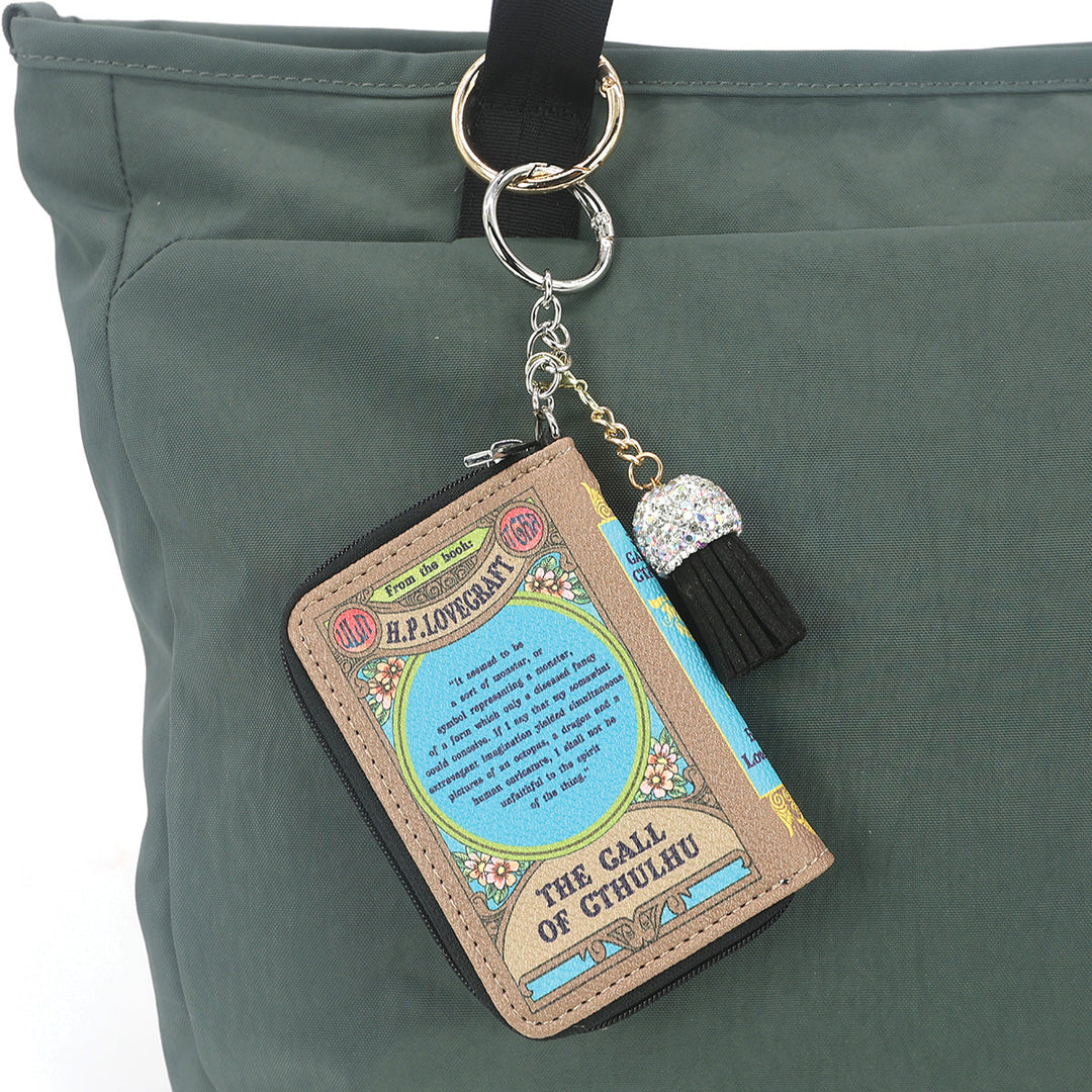 THE CALL OF CTHULHU BOOK BAG CHARM/COIN PURSE IN VINYL