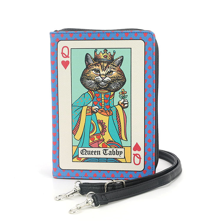 Feline Royals Book Clutch Bag in Vinyl