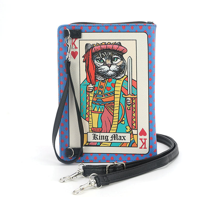 Feline Royals Book Clutch Bag in Vinyl