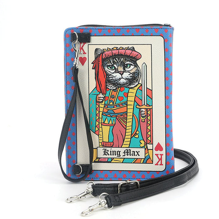 Feline Royals Book Clutch Bag in Vinyl