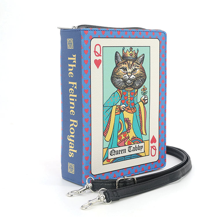 Feline Royals Book Clutch Bag in Vinyl