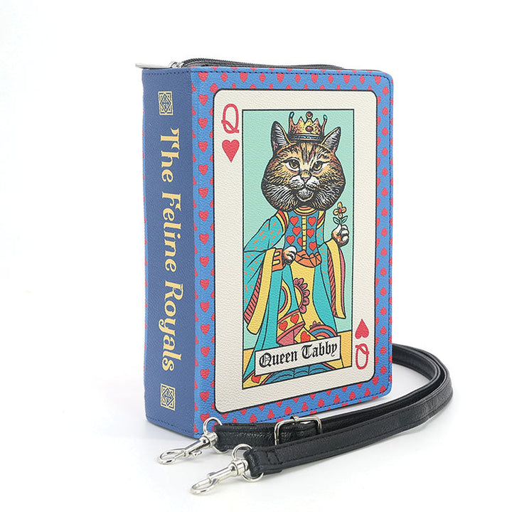 Feline Royals Book Clutch Bag in Vinyl