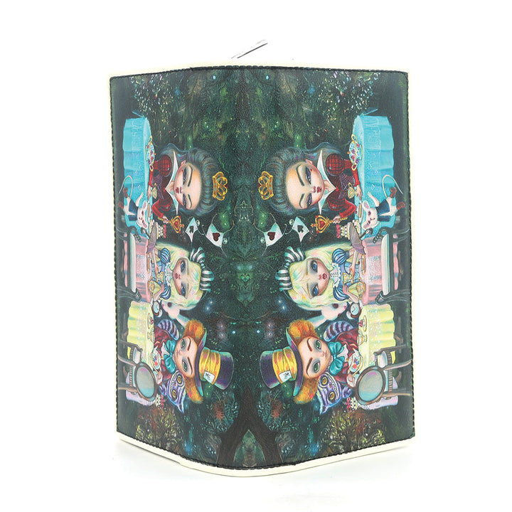 ALICE IN WONDERLAND TEA PARTY WALLET IN VINYL