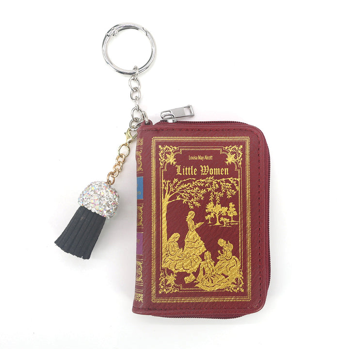 THE LITTLE WOMEN BOOK BAG CHARM COIN PURSE IN VINYL