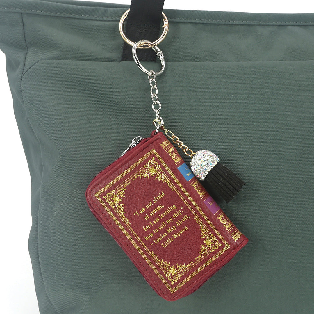THE LITTLE WOMEN BOOK BAG CHARM COIN PURSE IN VINYL