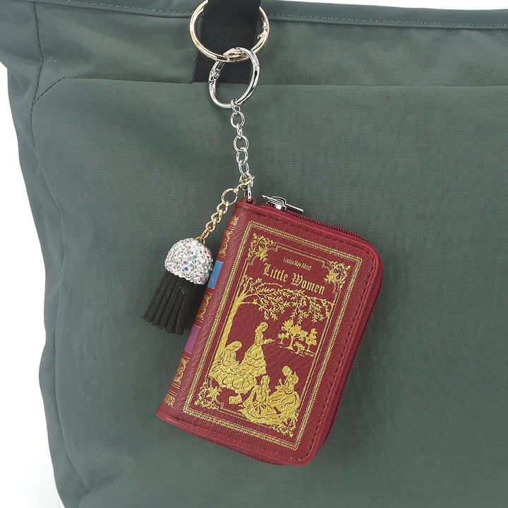 THE LITTLE WOMEN BOOK BAG CHARM COIN PURSE IN VINYL