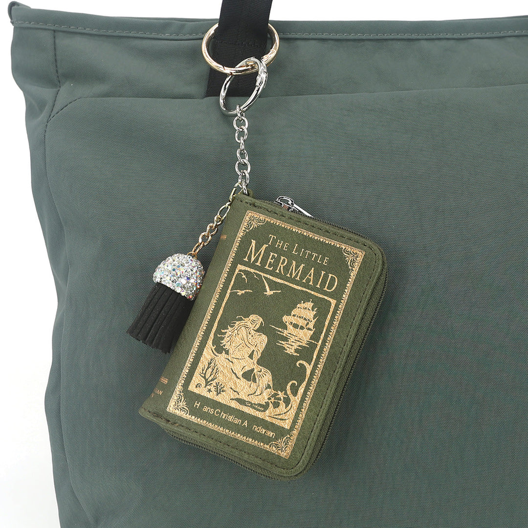 THE LITTLE MERMAID BOOK BAG CHARM COIN PURSE IN VINYL