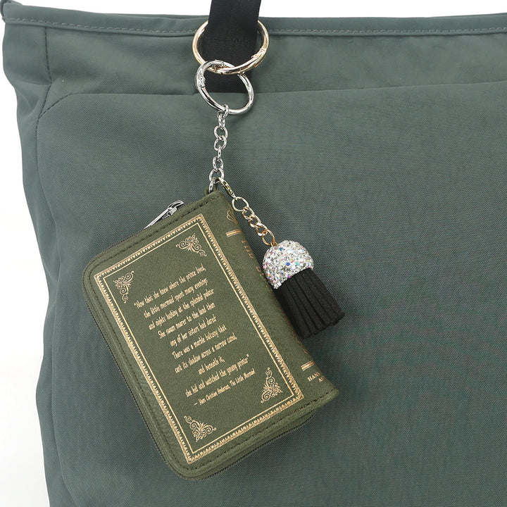 THE LITTLE MERMAID BOOK BAG CHARM COIN PURSE IN VINYL