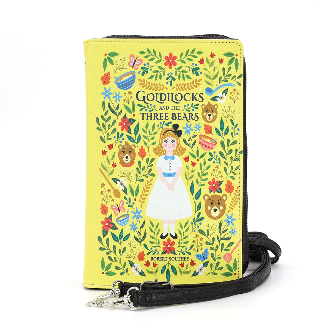 Goldilocks and the Three Bears Book Clutch Bag in Vinyl