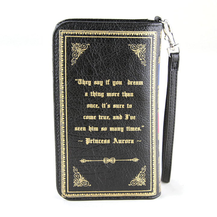 The Sleeping Beauty Book Wallet in Vinyl, back view