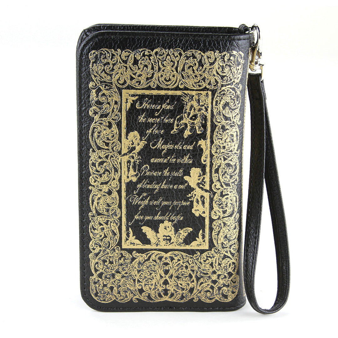 Book of Secrets Wallet in Vinyl, back view